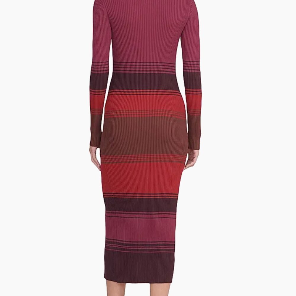 STAUD Shoko Rib-knit Sweaterdress (Syrah Blend) - Picture 3 of 8